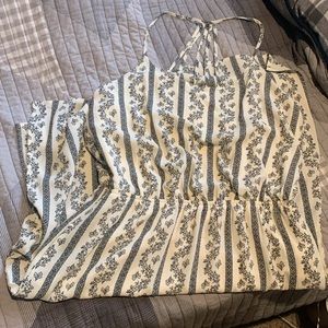 MIDI Black and White / Cream summer dress